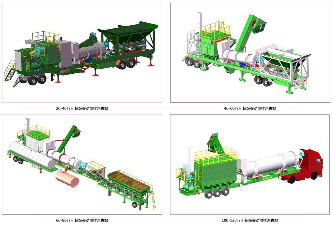 超級移動筒拌式瀝青攪拌站